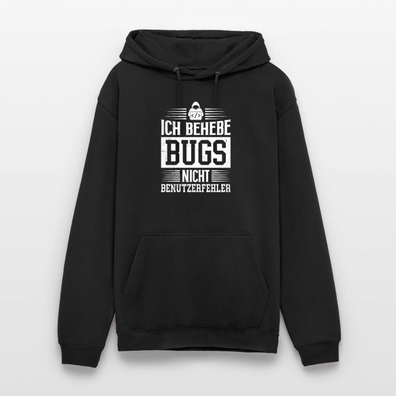 Coder ICH BEHEBE BUGS NICHT BENUTZERFEHLER LUSTIG Unisex Hoodie