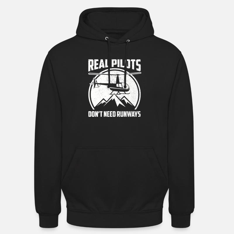 Helicopter pilot Helicopter pilot - Unisex Hoodie - black
