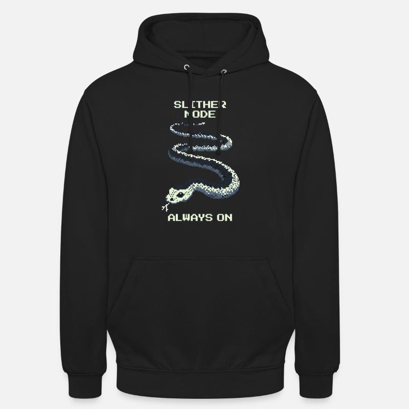 Slither Mode immer an | Schlange Mindset - Unisex Hoodie - Schwarz
