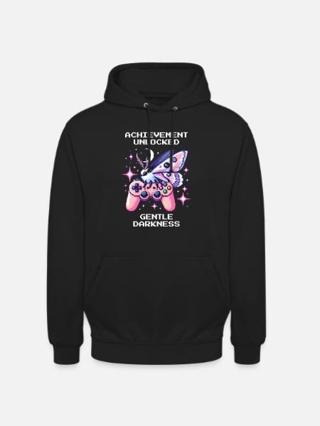 Gentle Darkness Unlocked | Soft Goth - Unisex Hoodie - black