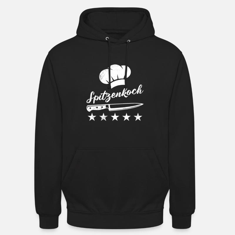 Chefs TOP CHEF Gastronomie Chef Fun - Sweat-shirt à capuche unisexe - noir