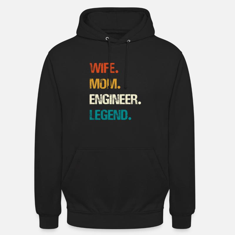 Engineer Legend – Strong Women's Technology - Unisex Hoodie - black