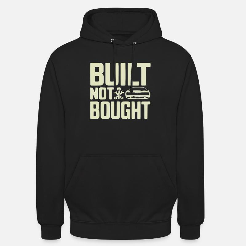 Built Not Bought Screwdriver Statement - Unisex Hoodie - black
