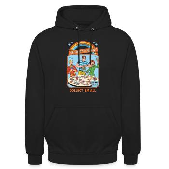 Rip The Pack Préparez-vous à révéler Collectez-les tous - Sweat-shirt à capuche unisexe - noir - Devant - Alina (178cm) & Michal (187cm)