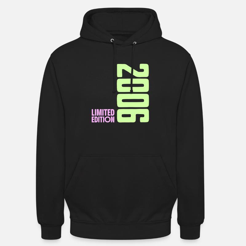 2006 Limitierte Edition Neon Y2K Design - Unisex Hoodie - Schwarz