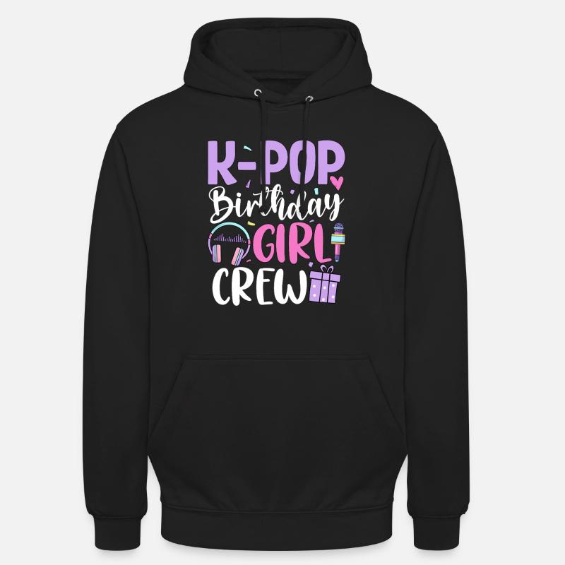 K Pop Équipe des Filles d’Anniversaire - Sweat-shirt à capuche unisexe - noir
