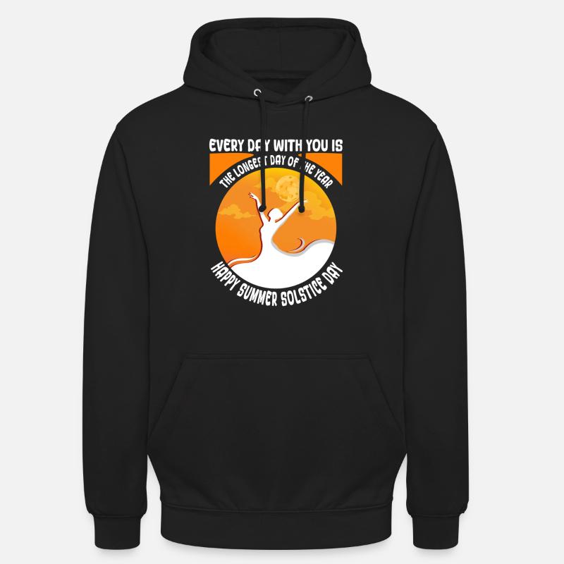 Litha Pagan Solstice d’été Midsommar - Sweat-shirt à capuche unisexe - noir
