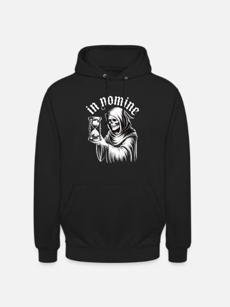 Grim Reaper Skull Time Memento Mori Gothic Shirt - Unisex Hoodie - black