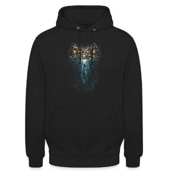 Apnoetauchen Freitauchen - Unisex Hoodie - Schwarz - Vorne - Alina (178cm) & Michal (187cm)