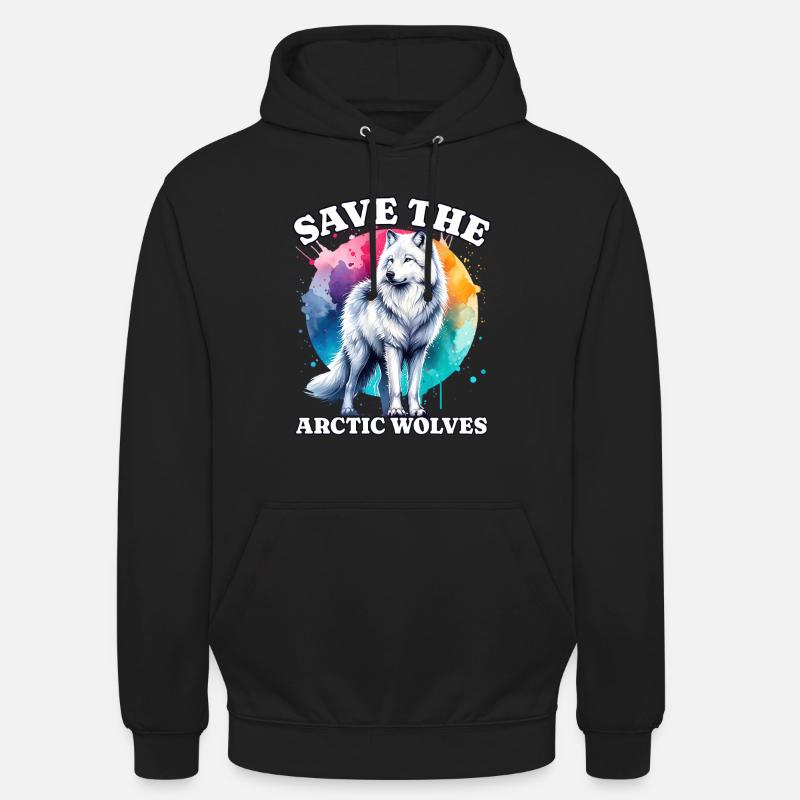 Polarwolf Sauve Arctic Wolf - Sweat-shirt à capuche unisexe - noir