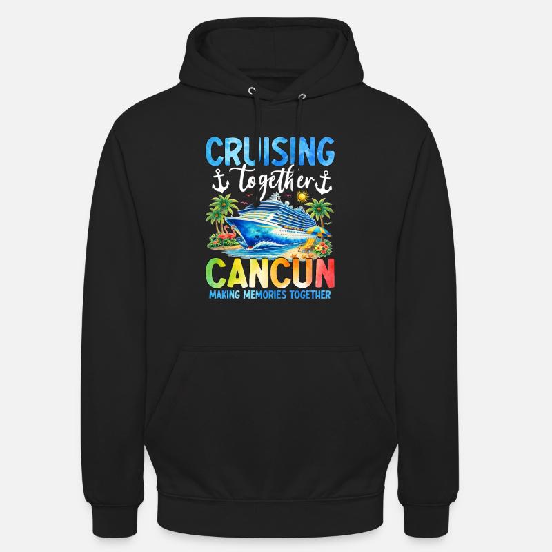 Croisière ensemble à Cancún - Sweat-shirt à capuche unisexe - noir