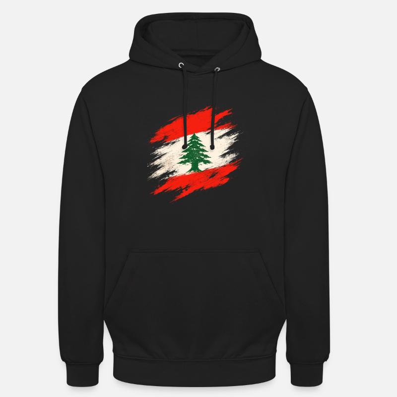 Liban Libanais - Sweat-shirt à capuche unisexe - noir