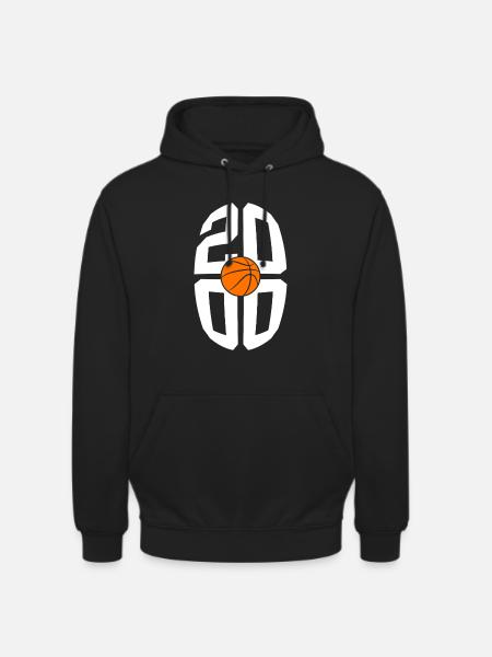 BORN 2000 BASKETBALL 26TH BIRTHDAY - Unisex Hoodie - black