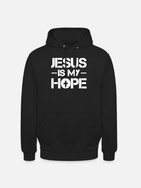 Jesus is my hope - Unisex Hoodie - black