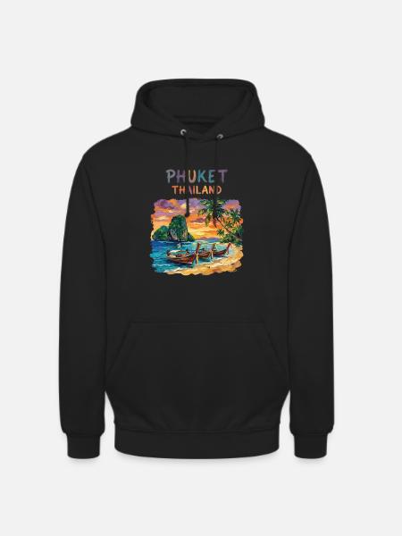 Phuket Thailand - Unisex Hoodie - Schwarz