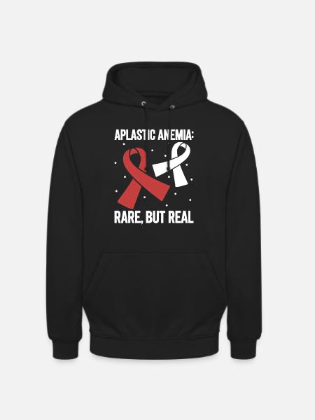 Aplastische Anämie - Selten aber echt - Unisex Hoodie - Schwarz