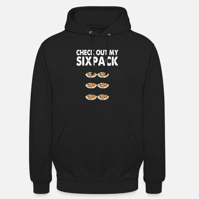 Pâtes Sixpack - Sweat-shirt à capuche unisexe - noir
