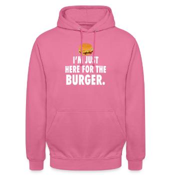 Burger - Unisex Hoodie - Pink - Vorne - Alina (178cm) & Michal (187cm)