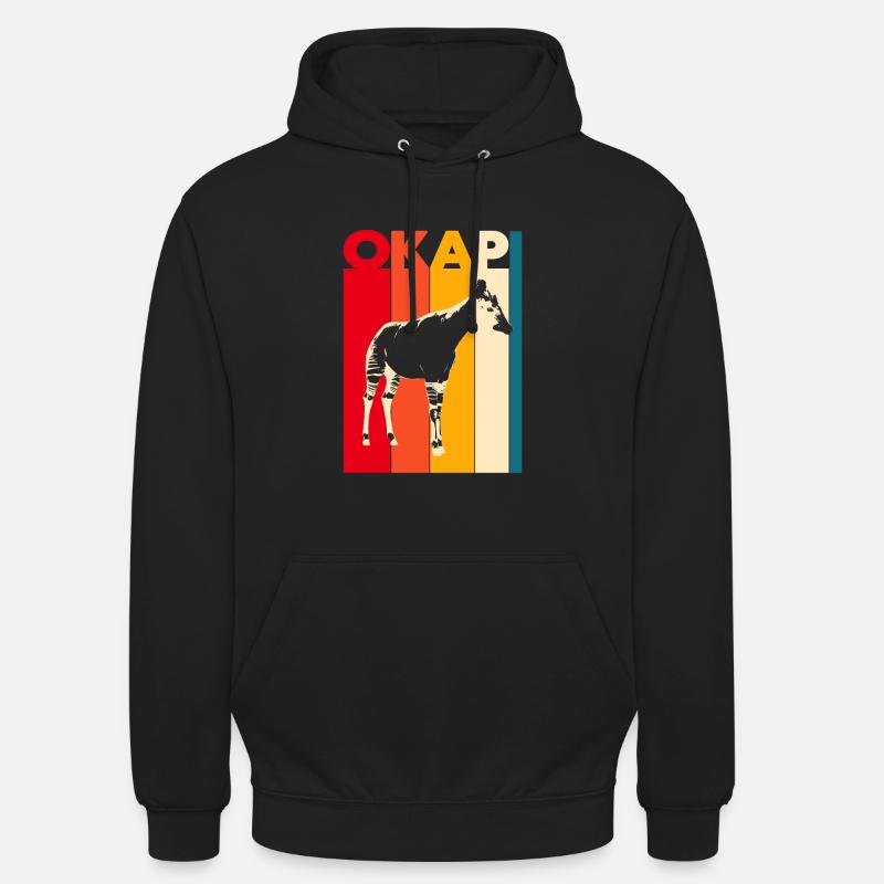 Okapi - Sweat-shirt à capuche unisexe - noir