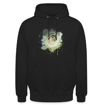 Robbe Seehund Seelöwe Walross Tier - Unisex Hoodie - Schwarz - Vorne - Alina (178cm) & Michal (187cm)