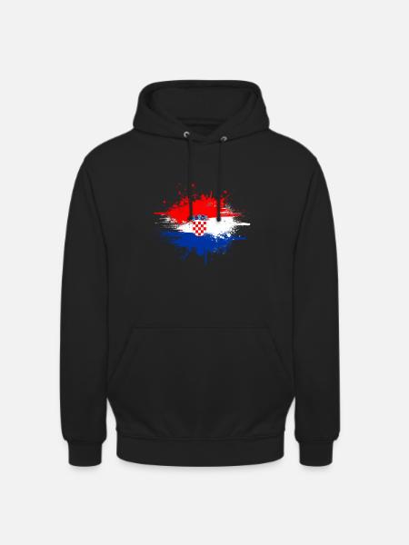 Kroatien - Unisex Hoodie - Schwarz