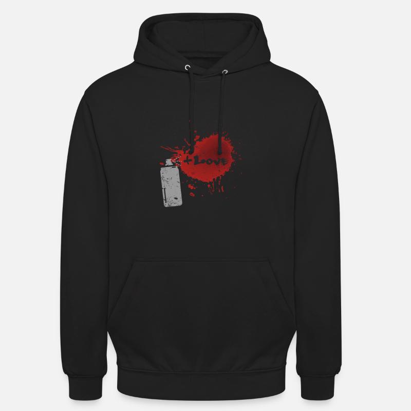 Graffitis - Graffitti - Sweat-shirt à capuche unisexe - noir