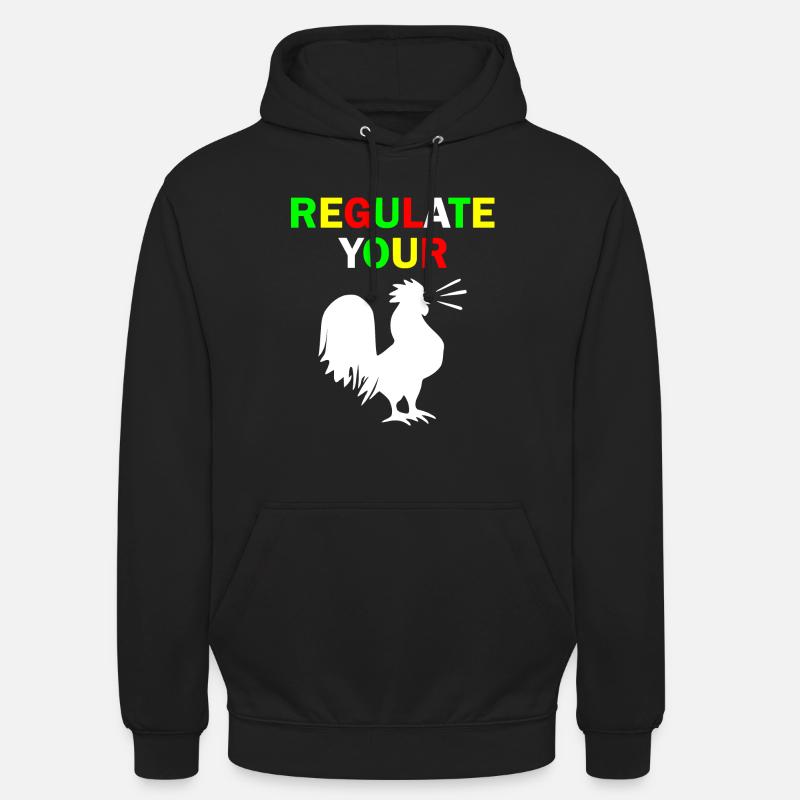 regulate your chicken - Sweat-shirt à capuche unisexe - noir