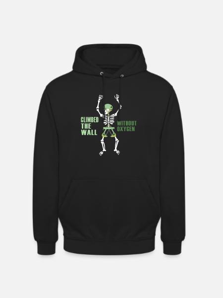Alpinist Climbing Alpine Peaks - Unisex Hoodie - black