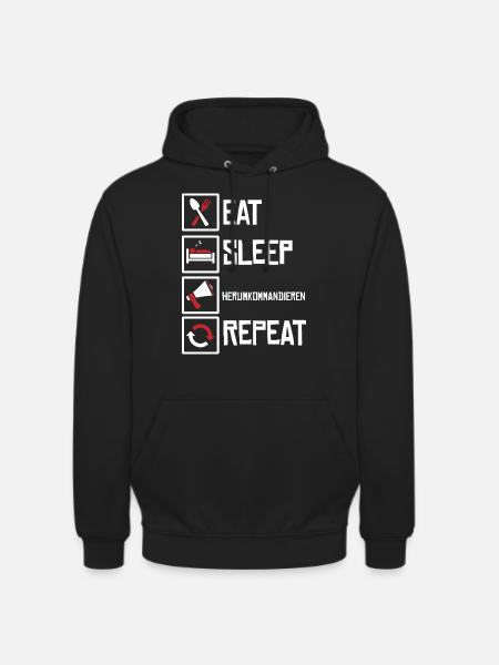 Chef herumkommandieren Geschäftsführer - Unisex Hoodie - Schwarz