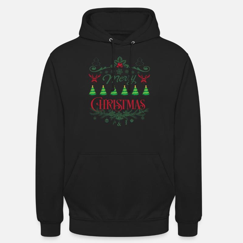 Joyeux Noël - Sweat-shirt à capuche unisexe - noir
