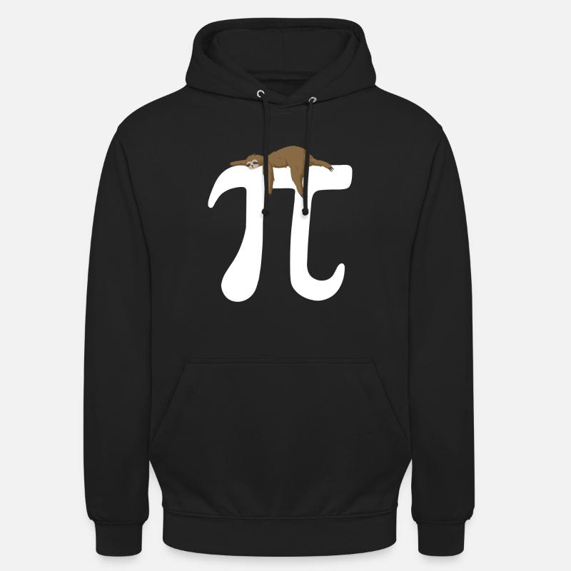 Math Sloth Pi - Unisex Hoodie - Schwarz