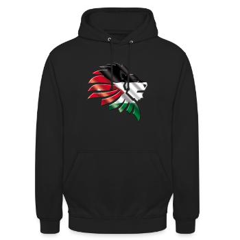 Jordan - Unisex Hoodie - black - Front - Alina (178cm) & Michal (187cm)
