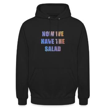 Now we have the Salad - Unisex Hoodie - Schwarz - Vorne - Alina (178cm) & Michal (187cm)