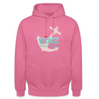 Geliebtes Binz - Unisex Hoodie - Pink - Vorne - Alina (178cm) & Michal (187cm)