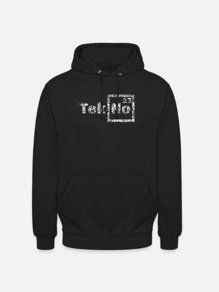 Tekno 23 logo wash - Unisex Hoodie - Schwarz