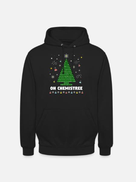 Chemistree Christbaum Chemie Periodensystem - Unisex Hoodie - Schwarz
