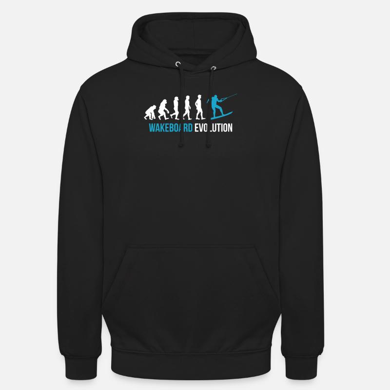 Wakeboard evolution - Unisex Hoodie - black