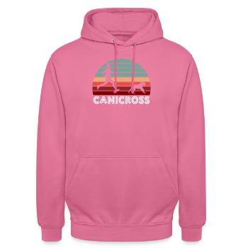 Canicross Retro - Unisex Hoodie - Pink - Vorne - Alina (178cm) & Michal (187cm)