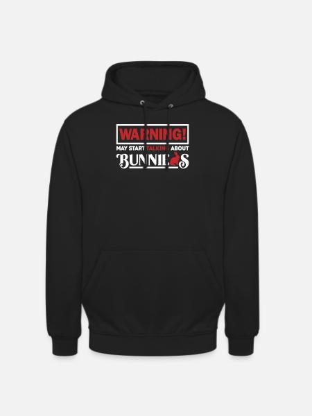 lièvre - Sweat-shirt à capuche unisexe - noir