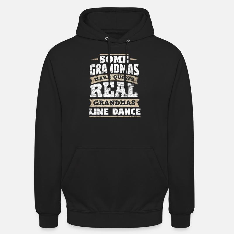 Grandma Line Dance - Sweat-shirt à capuche unisexe - noir