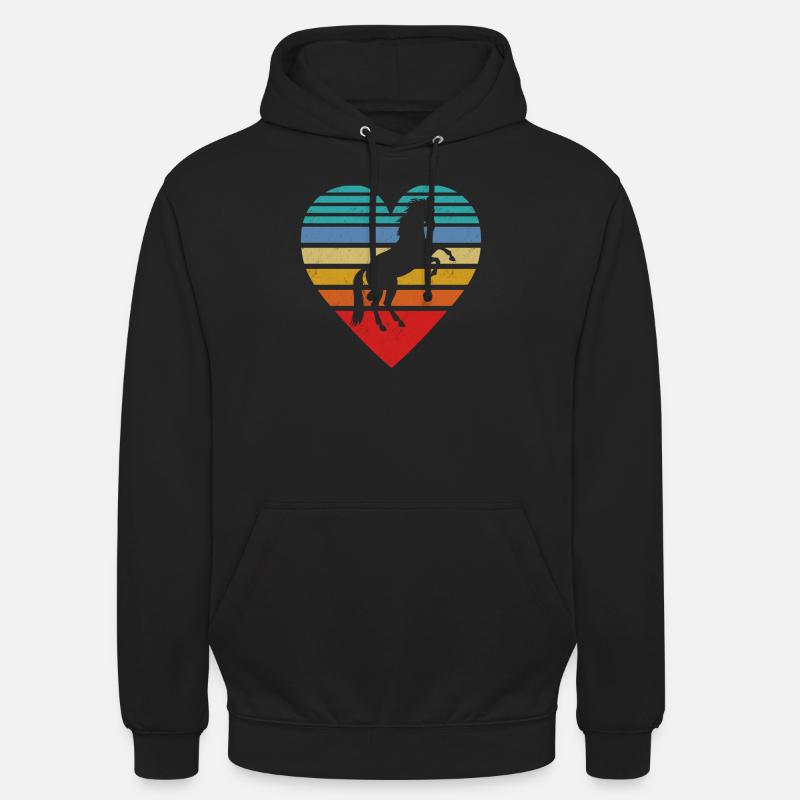 Pferde - Unisex Hoodie - Schwarz