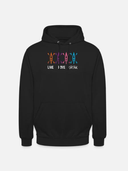 kayak - Sweat-shirt à capuche unisexe - noir