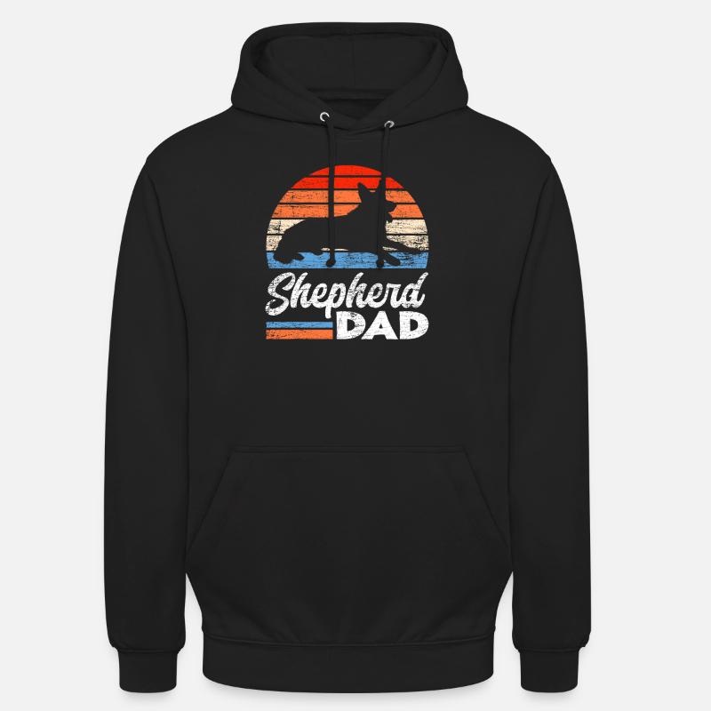 Schäferhund Papa Deutscher Schäferhund - Unisex Hoodie - Schwarz