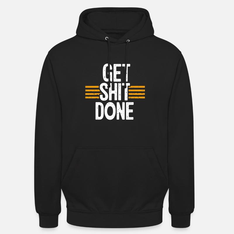 Faire de la merde - Sweat-shirt à capuche unisexe - noir