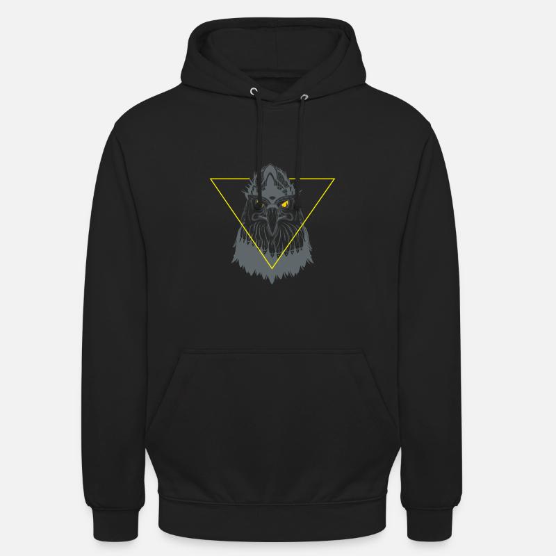 Golden eyes eagle - Unisex Hoodie - black