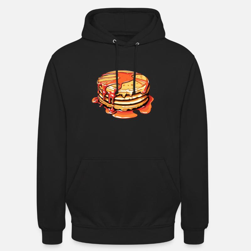 Süße Pancakes mit Sirup - Unisex Hoodie - Schwarz