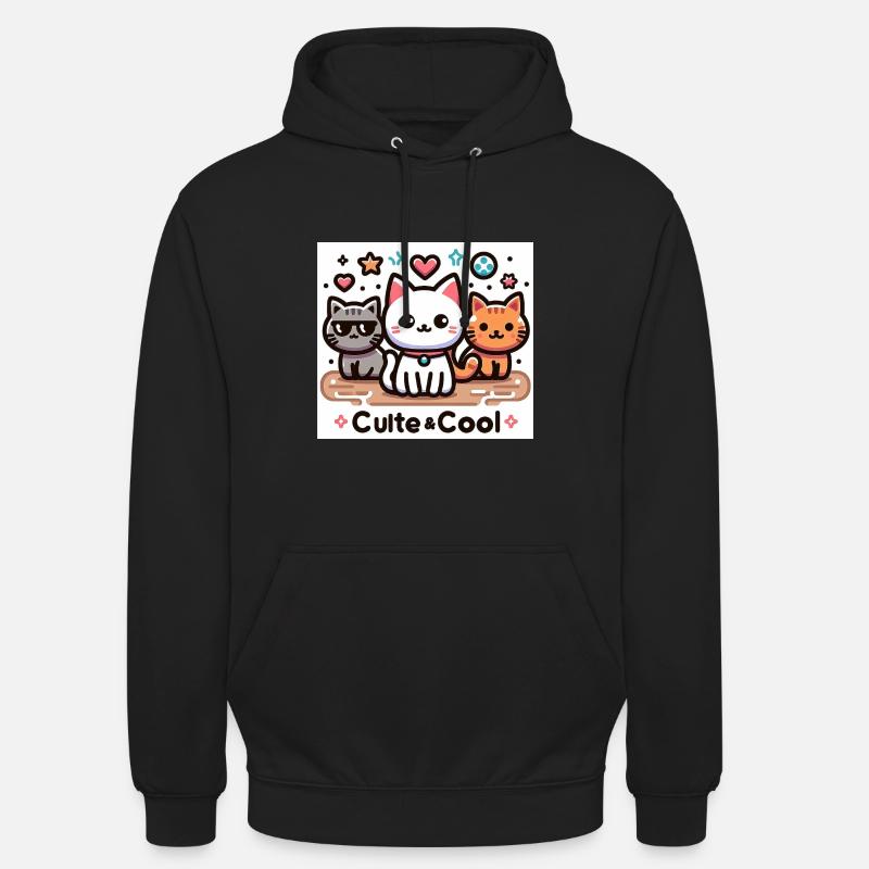 culte et cool - Sweat-shirt à capuche unisexe - noir