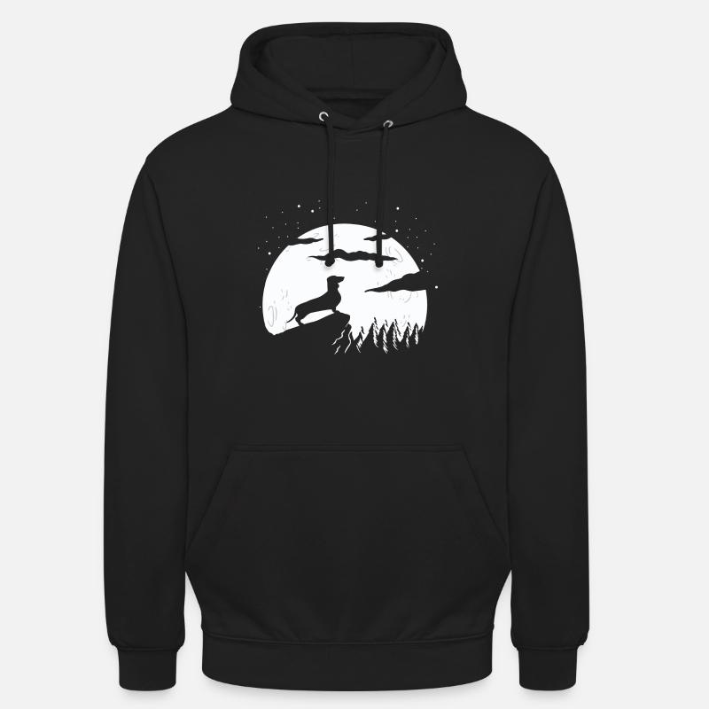 Teckel - Sweat-shirt à capuche unisexe - noir