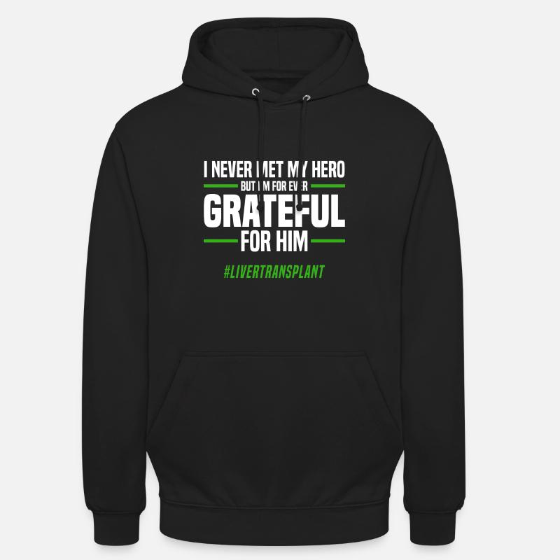 Leber Organspende - Unisex Hoodie - Schwarz