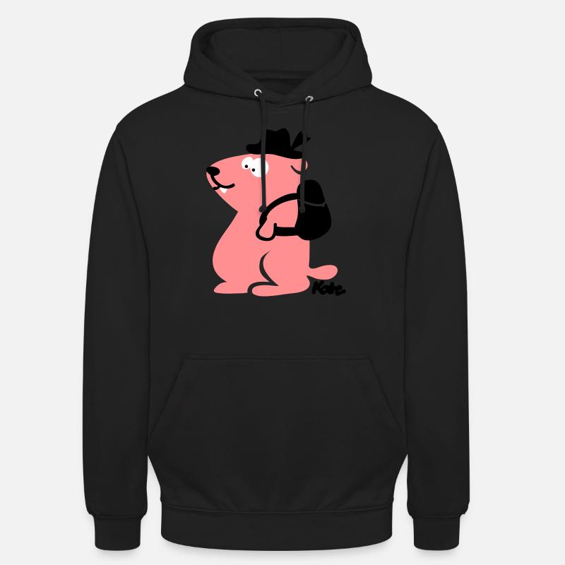 Murmeltier (c) - Unisex Hoodie - Schwarz